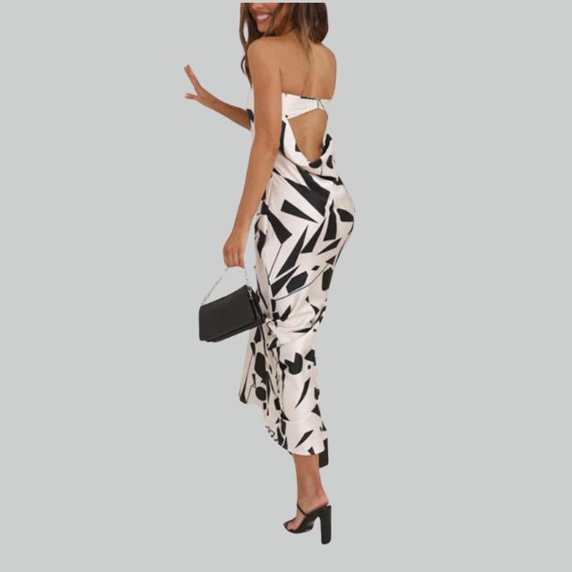Strapless Maxi Dress with Casual Fit – Jade