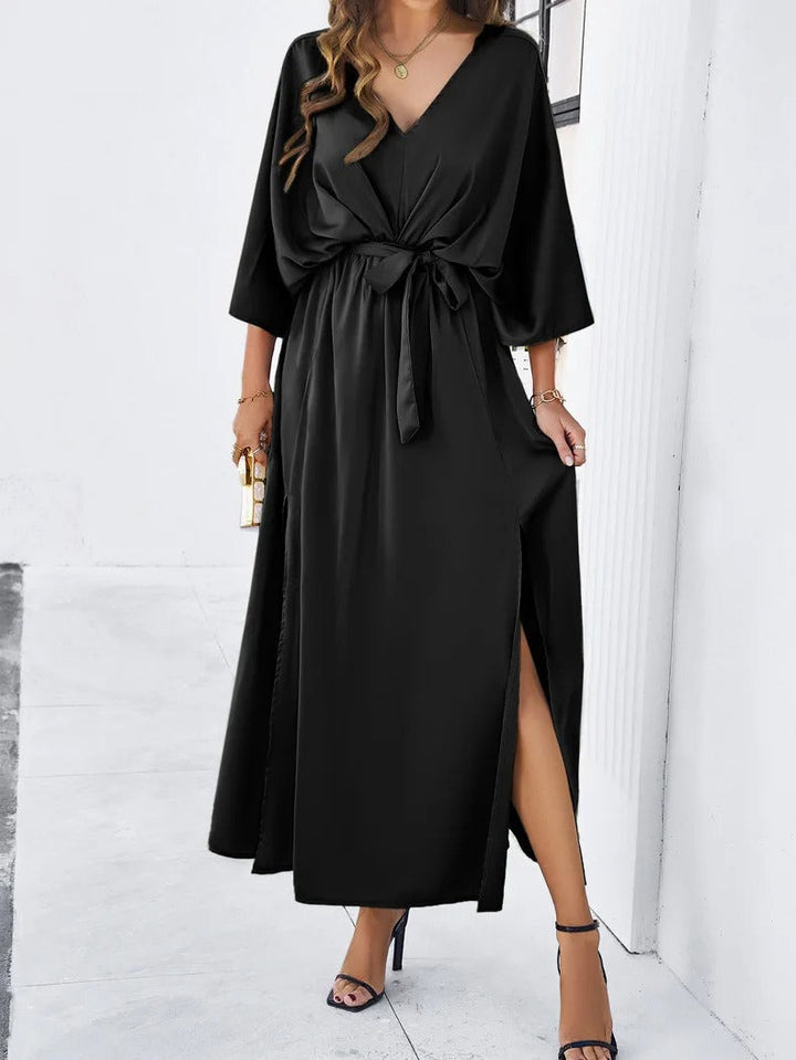 SpringFinesse - V-Neck Spring Dress