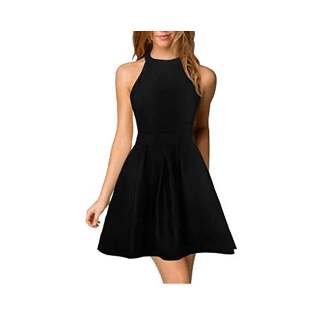 Vestido de verano elegante para mujer con cuello halter – Malia
