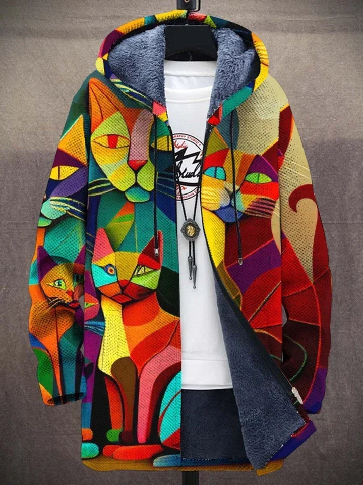 Trendige Damenjacke mit Künstlerischem Print – Isa