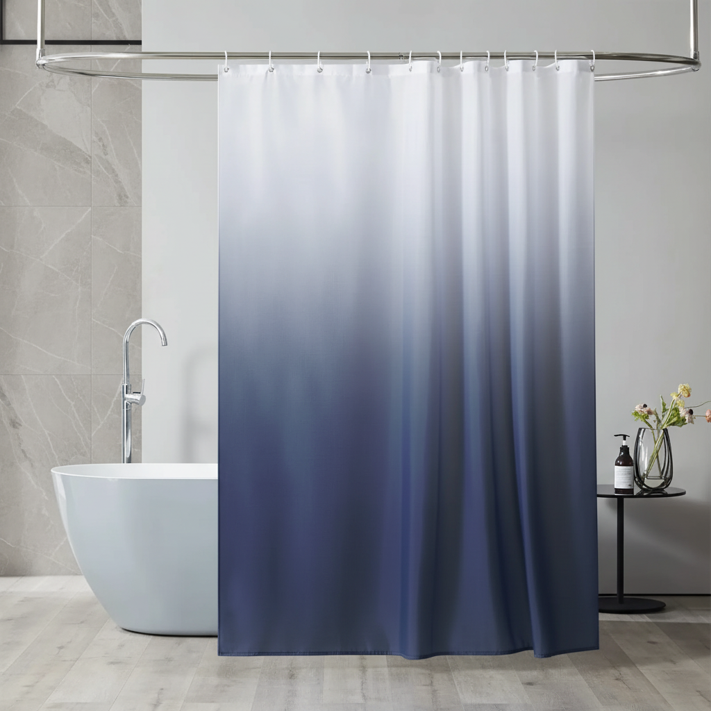 Verdickter Polyester Duschvorhang - AquaVeil