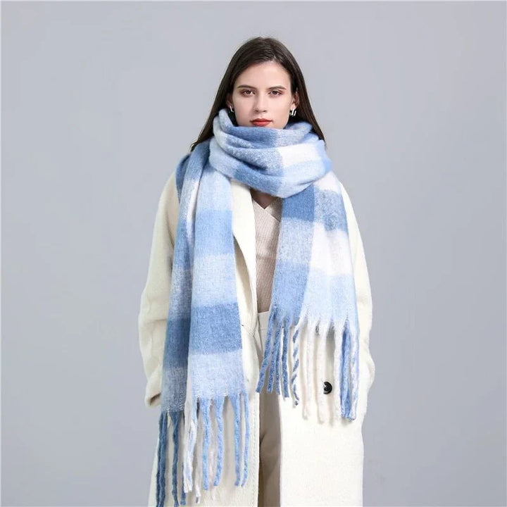 Bufanda de cuadros de moda para mujer - Elira