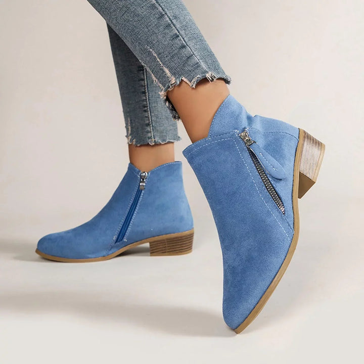 Autumn Women's Leather Ankle Boots – Saphira