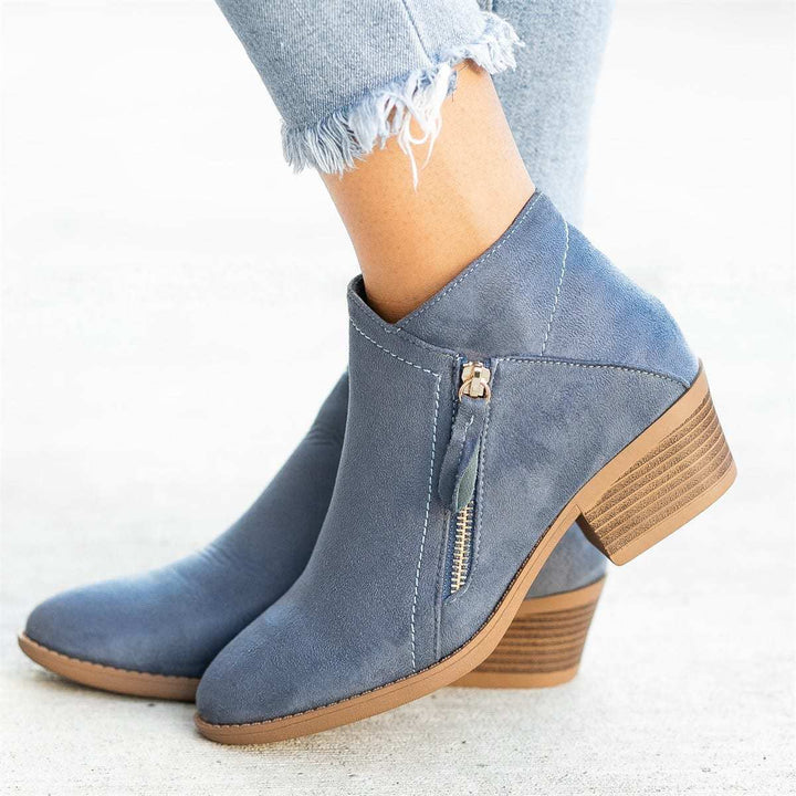 Autumn Women's Leather Ankle Boots – Saphira
