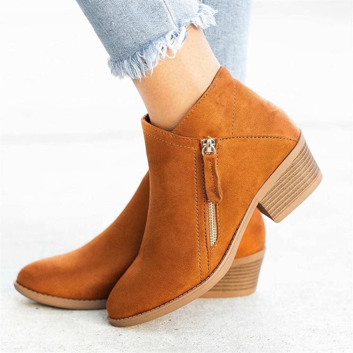 Autumn Women's Leather Ankle Boots – Saphira