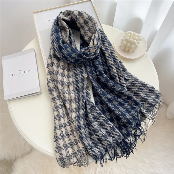 Stylish Checked Women's Scarf - Liora