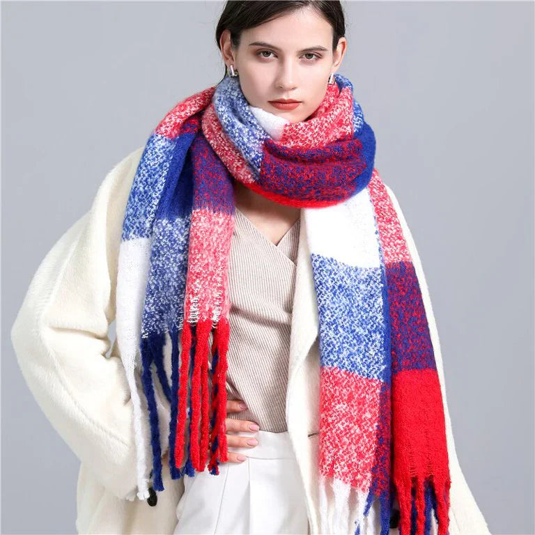 Bufanda de cuadros de moda para mujer - Elira