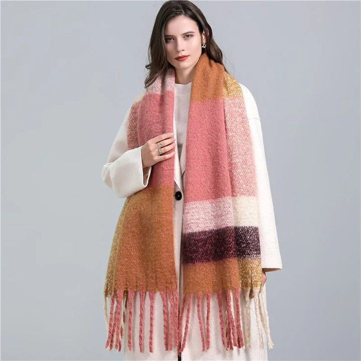 Bufanda de cuadros de moda para mujer - Elira