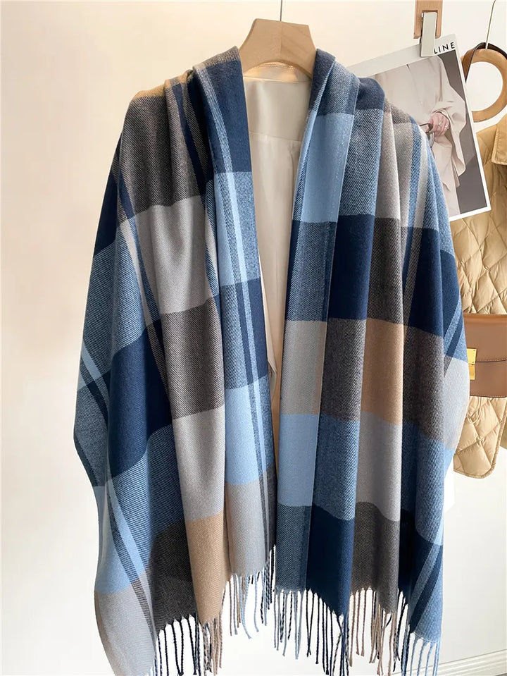 Stylish Checked Women's Scarf - Liora