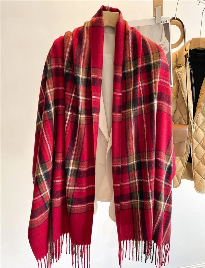 Stylish Checked Women's Scarf - Liora