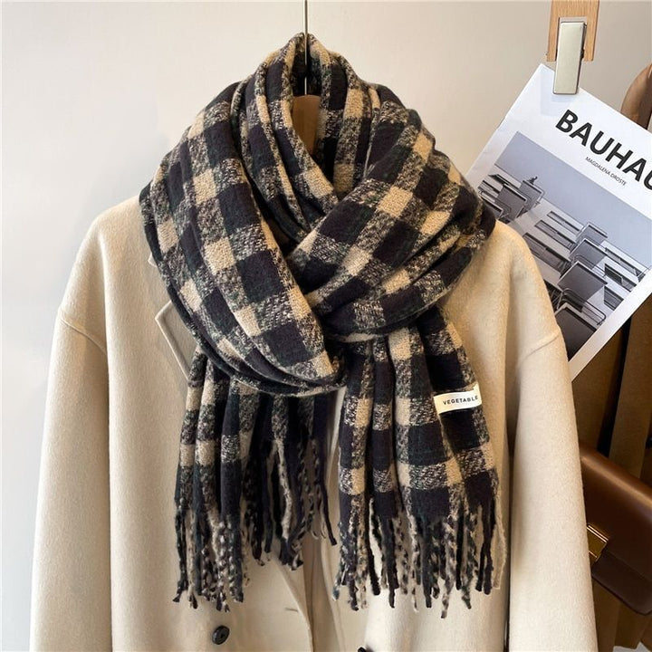 Stylish Checked Women's Scarf - Liora