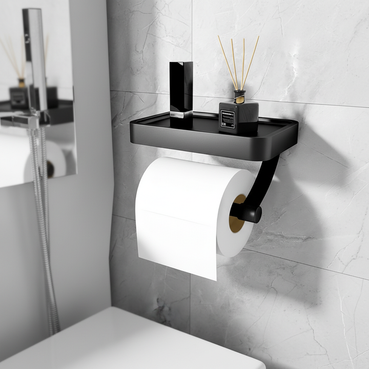 Wandmontierter Toilettenpapierhalter - AeroTray