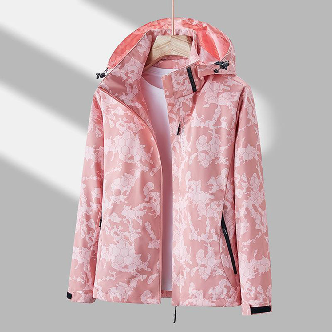 Windproof Women's Jacket with Hood - Ayla