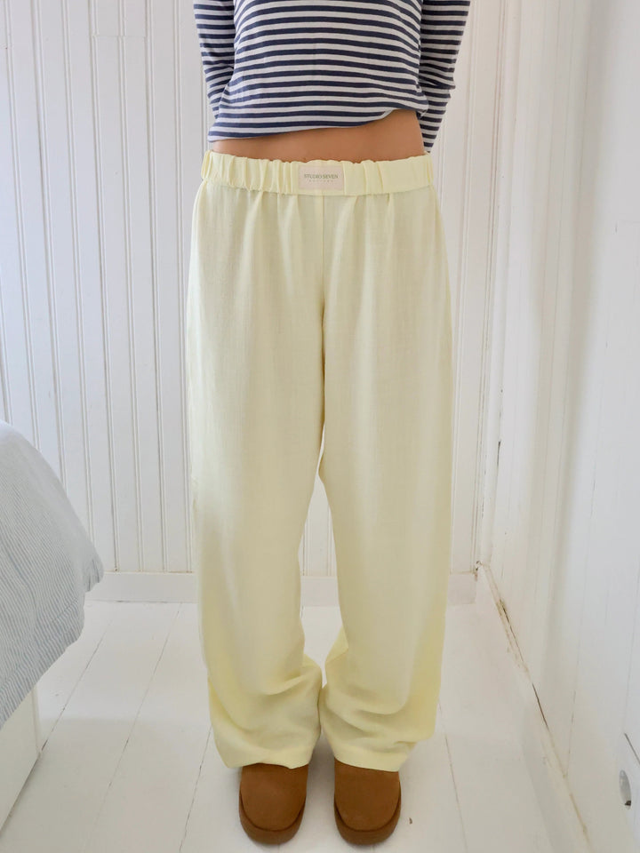 Damen-Loungehose mit Streifenmuster – Elvira