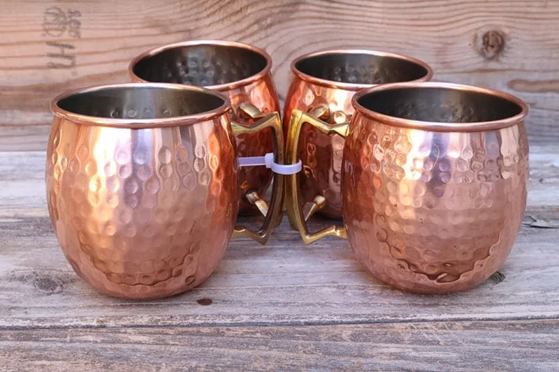 Hammered Copper Cup Set - ChillCopper