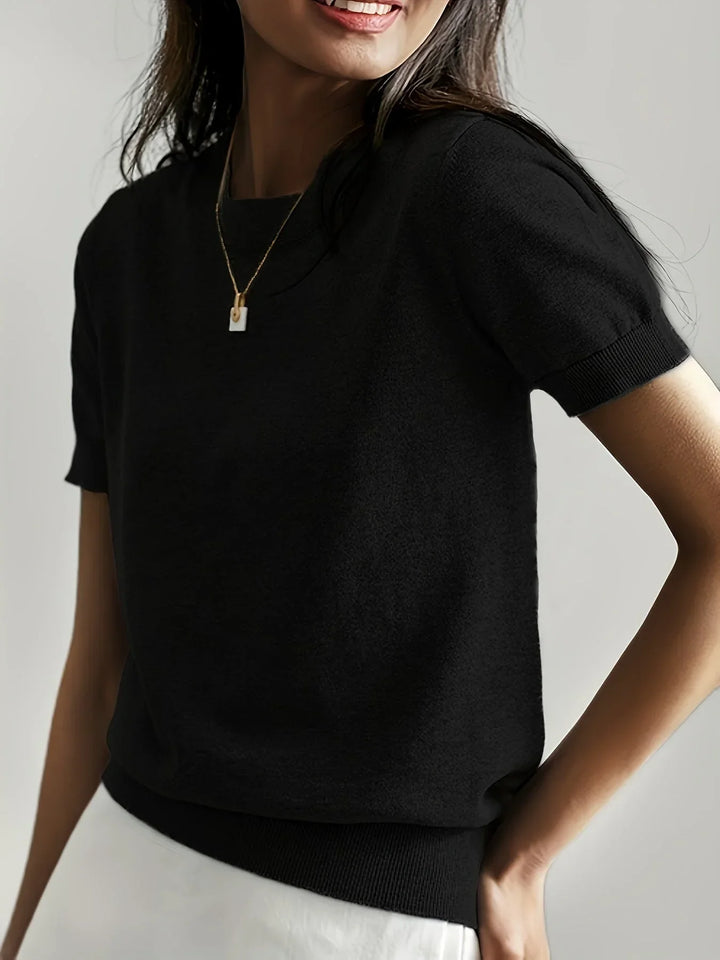 Jersey de primavera de manga corta para mujer – Mila