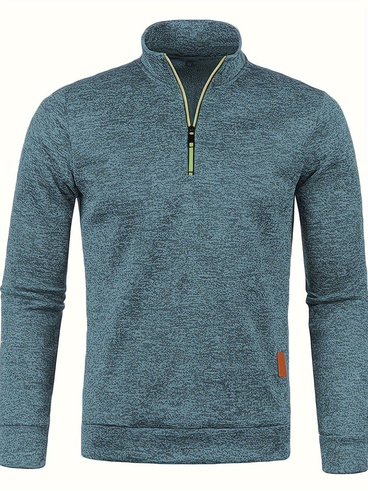 Herren Pullover mit Hals-Reißverschluss für Herbst & Winter – Matteo