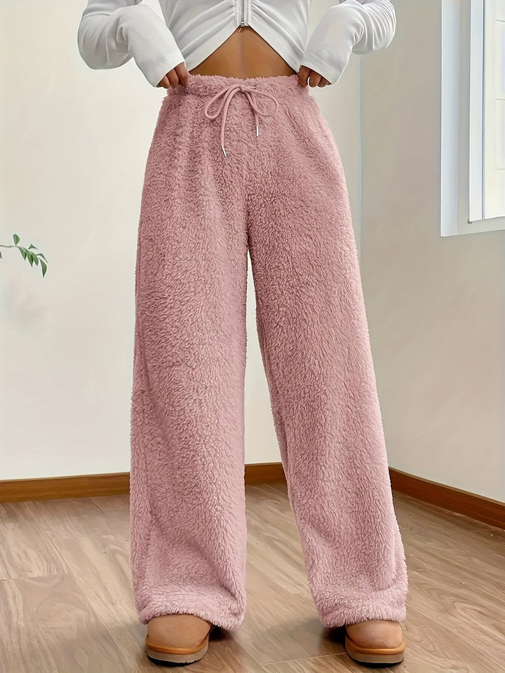 Pantalones de descanso suaves de Sherpa Teddy para mujer – Noémie
