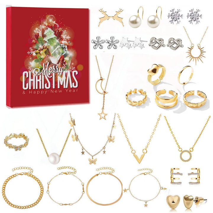 Guld- og sølvsmykke-adventskalender – Livia