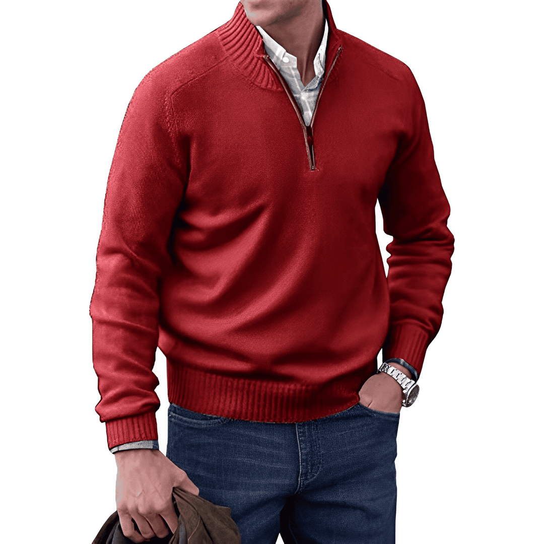 Jersey de cachemira con cremallera - Mason