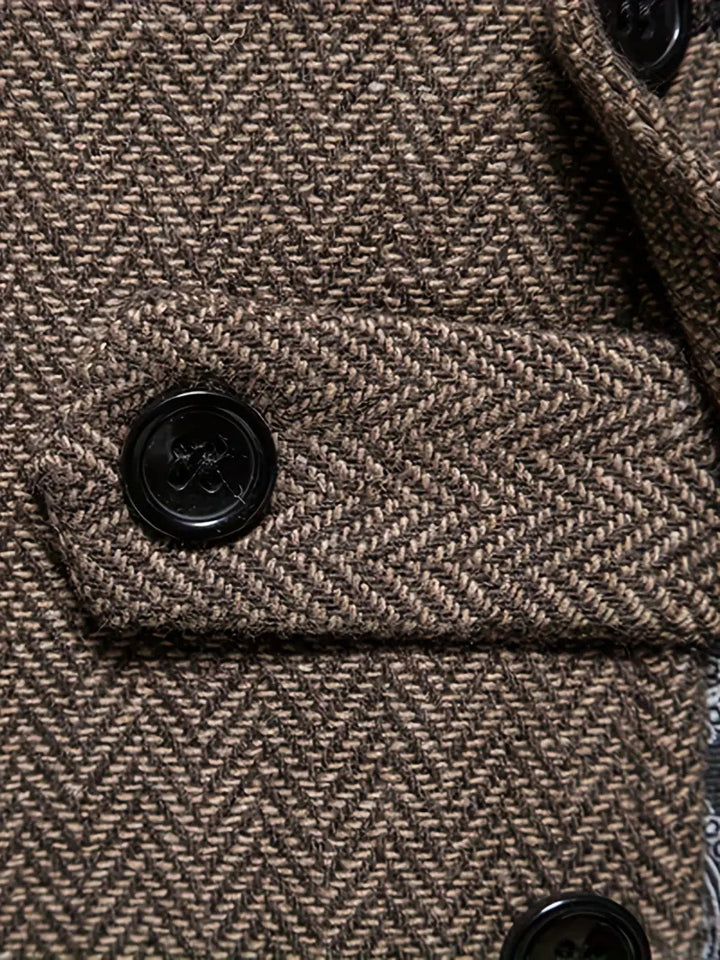 Fiskebensmønstret blazer for menn – Niklas