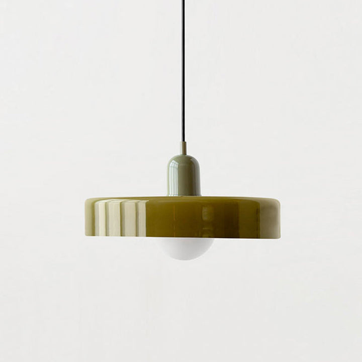 Colorful pendant lamp in Bauhaus style - StiloGlas