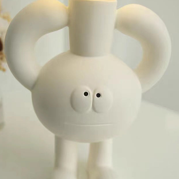 Playful table lamp with glass ball - Glombra