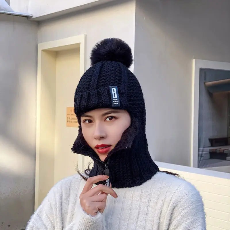 Knitted Women's Balaclava - Amara
