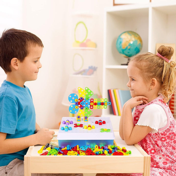 Kreatives Bauset mit Spielzeugbohrer - BuildyDrill