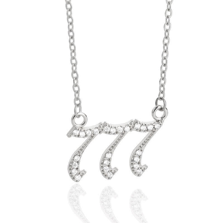 Zirconia Angel Numbers Necklace – Seraphina
