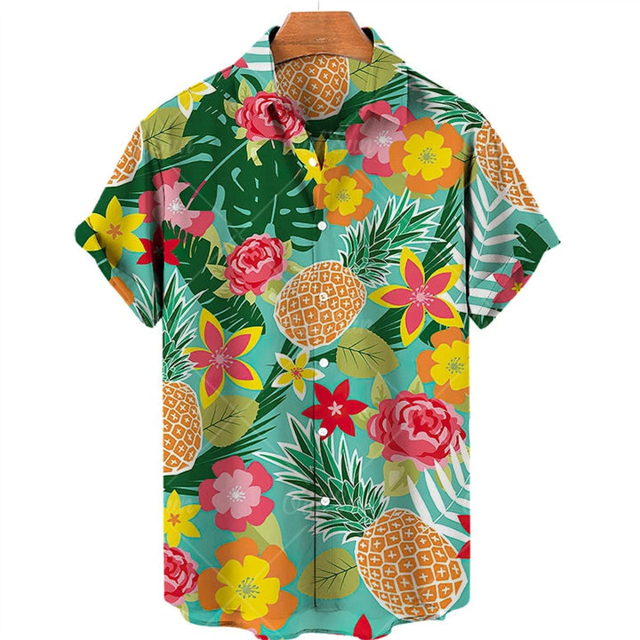 Camisa hawaiana tropical de manga corta – Mateo