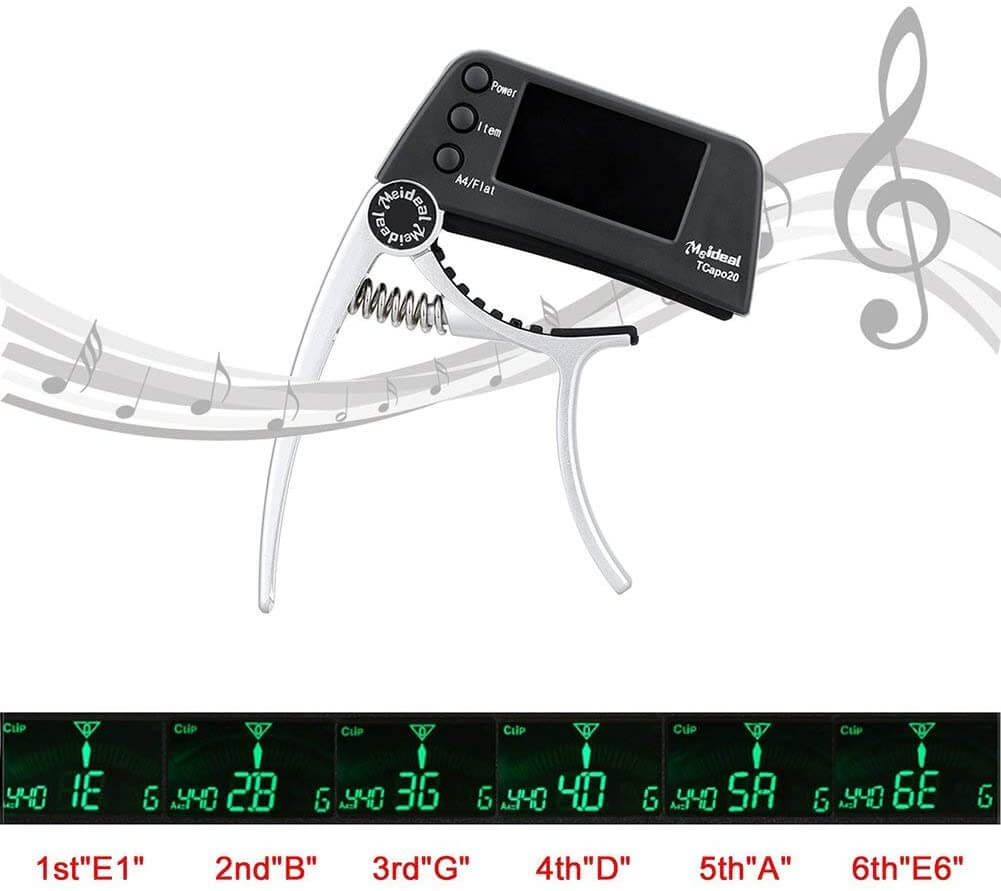 Capo y afinador de guitarra 2 en 1 – TuneGrip