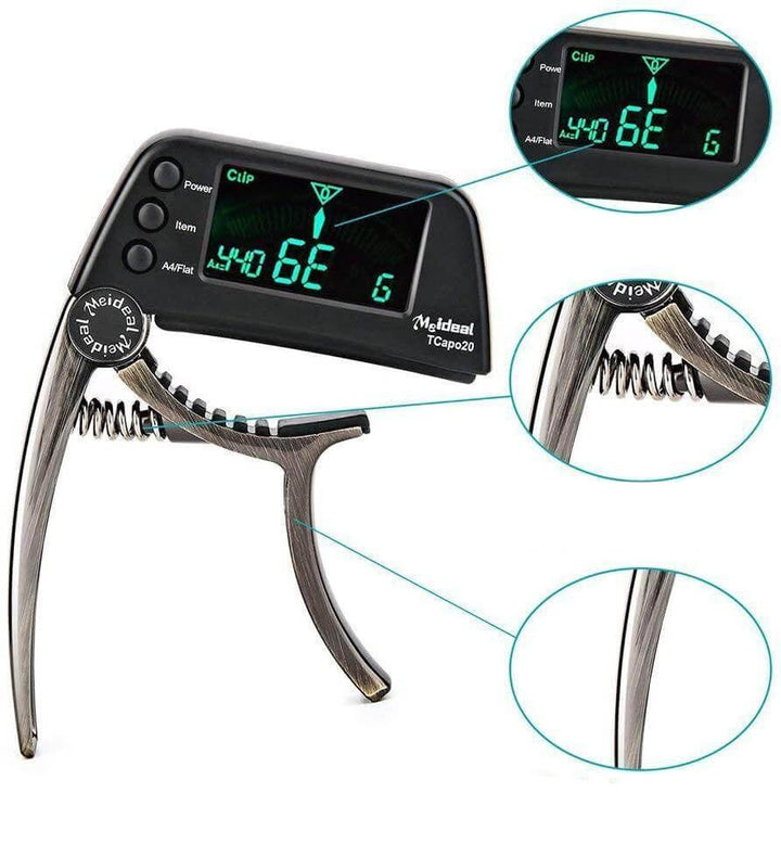 Capo y afinador de guitarra 2 en 1 – TuneGrip