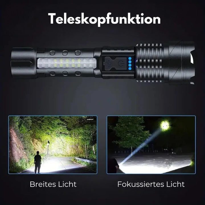 Ultrafelle Militär Taschenlampe mit 5000 Lumen - PowerBeam