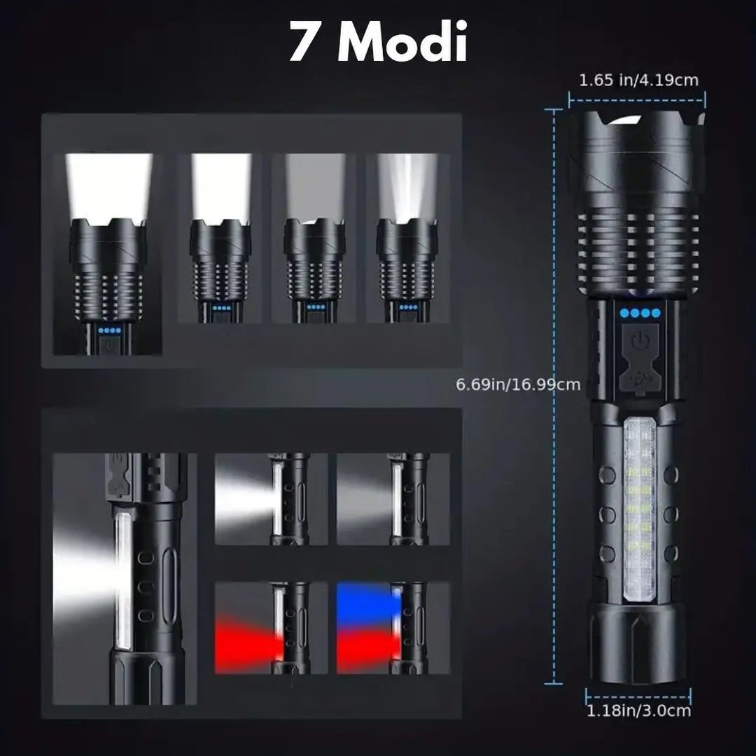 Ultrafelle Militär Taschenlampe mit 5000 Lumen - PowerBeam