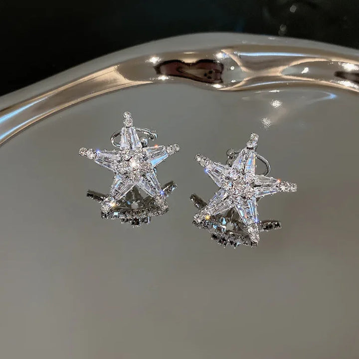 Zirkonia-stjerne-øredobber/ear cuff – Lyric