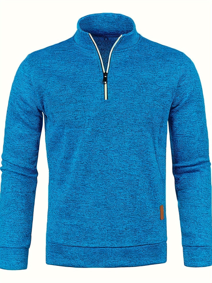 Herren Pullover mit Hals-Reißverschluss für Herbst & Winter – Matteo