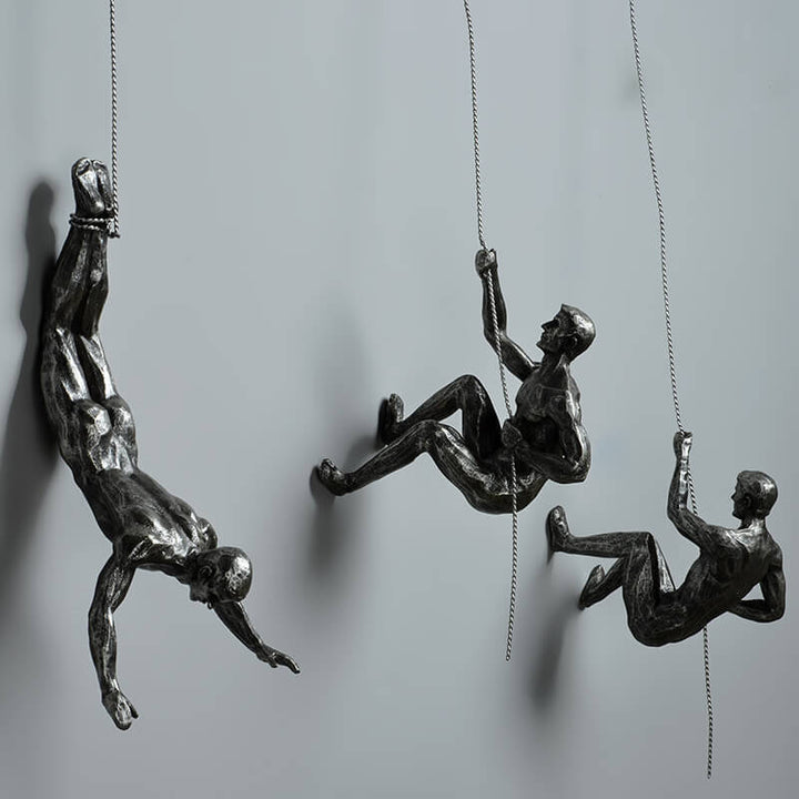 Bergsteiger veggskulptur – PeakFigures
