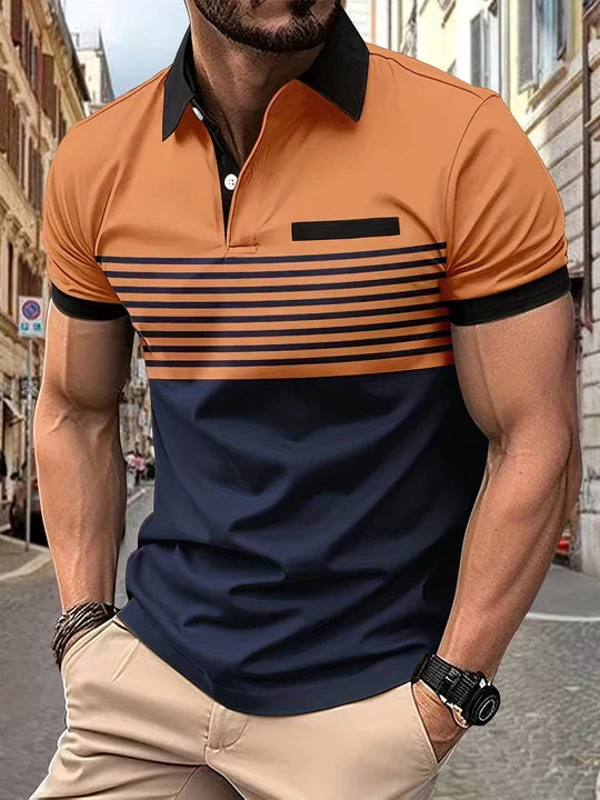 Stripete sommerpolo for menn – Damian
