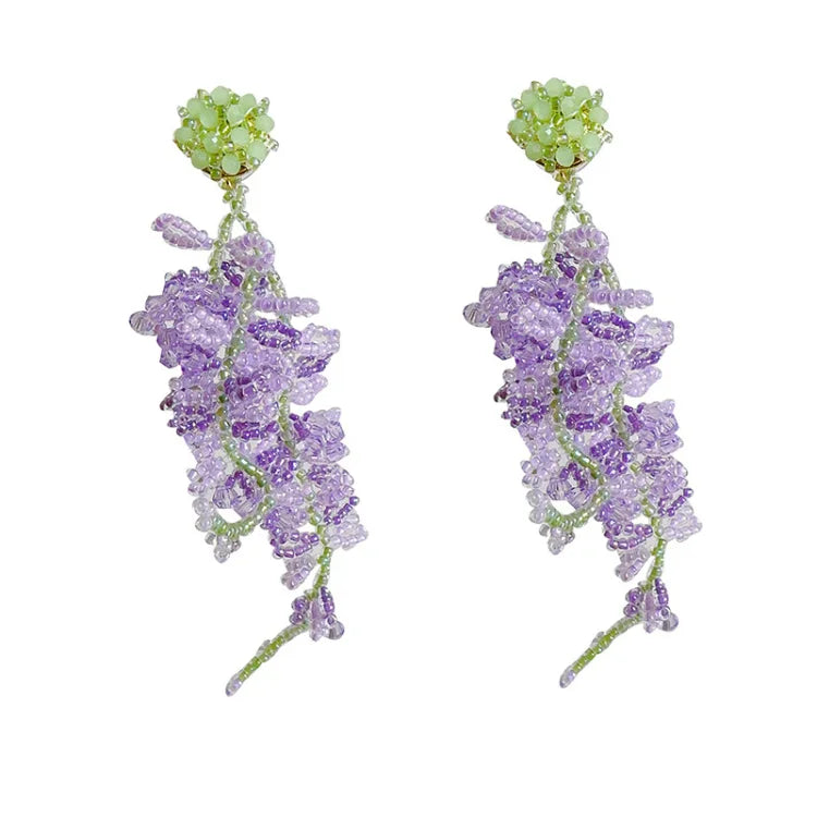 Wisteria dusk-øredobber med skogstema – Aurelia
