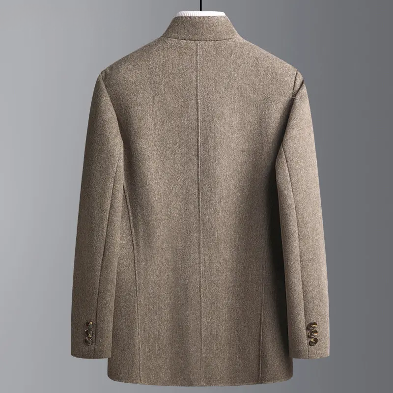 Half-length men's coat made of wool-cashmere – Victor