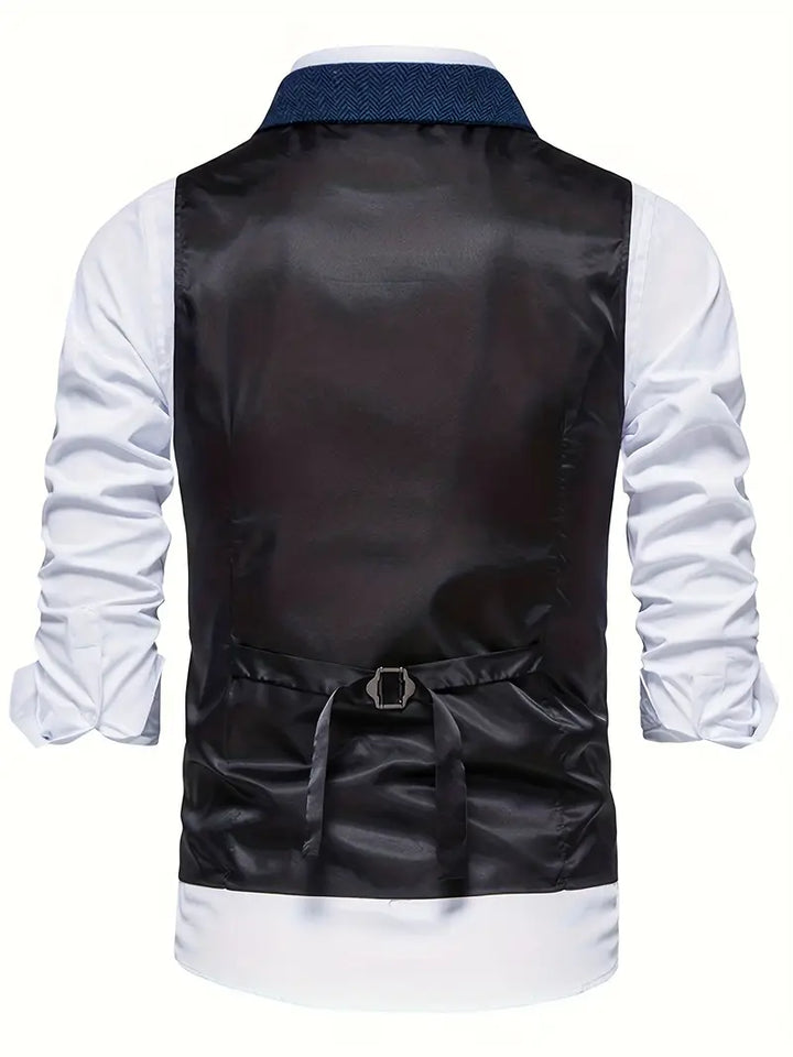 Fiskebensmønstret blazer for menn – Niklas