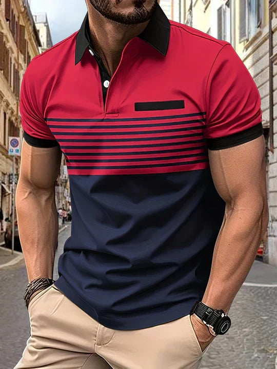 Stripete sommerpolo for menn – Damian