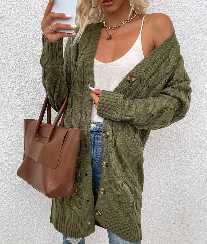 Women's knit cardigan with pockets – Noelle