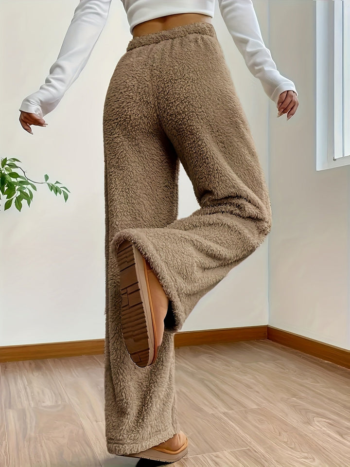 Pantalones de descanso suaves de Sherpa Teddy para mujer – Noémie