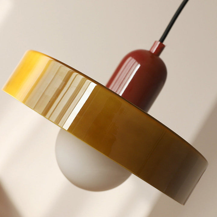 Colorful pendant lamp in Bauhaus style - StiloGlas