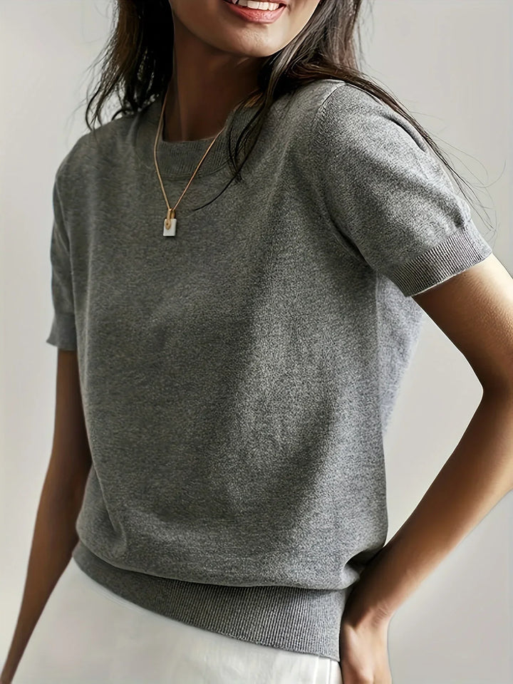 Jersey de primavera de manga corta para mujer – Mila