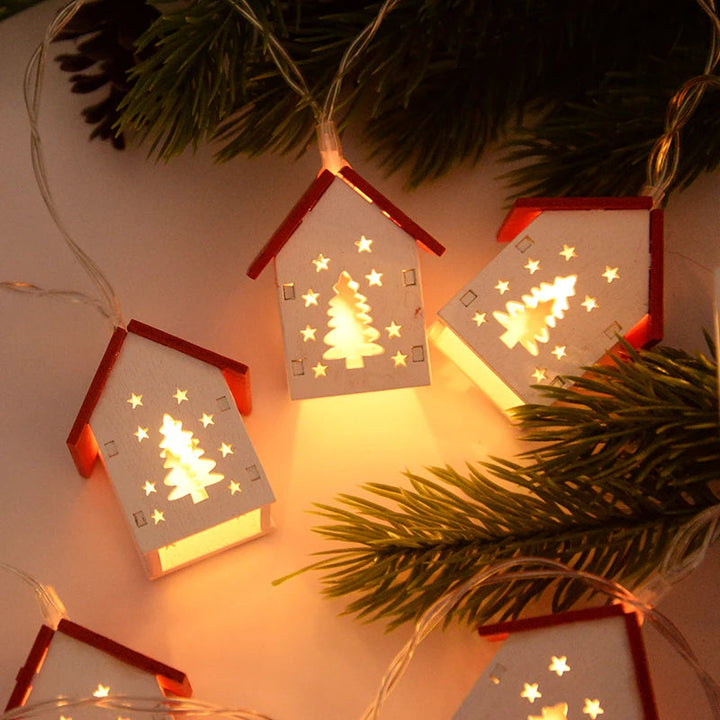 Wooden Christmas Houses with LED Lighting – GlowHouse