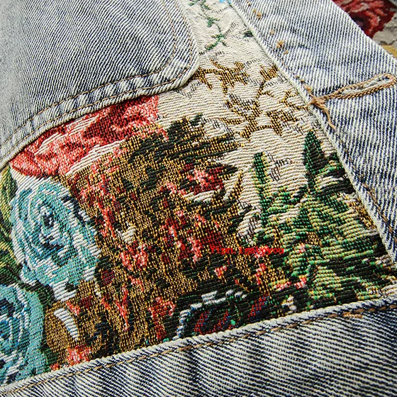 Trendy Floral Denim Jacket for Women – Amaline