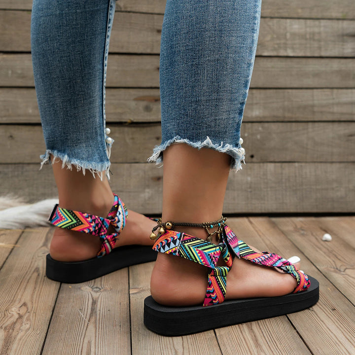 Let sommer-sandaler til damer med farvespil – Amélie